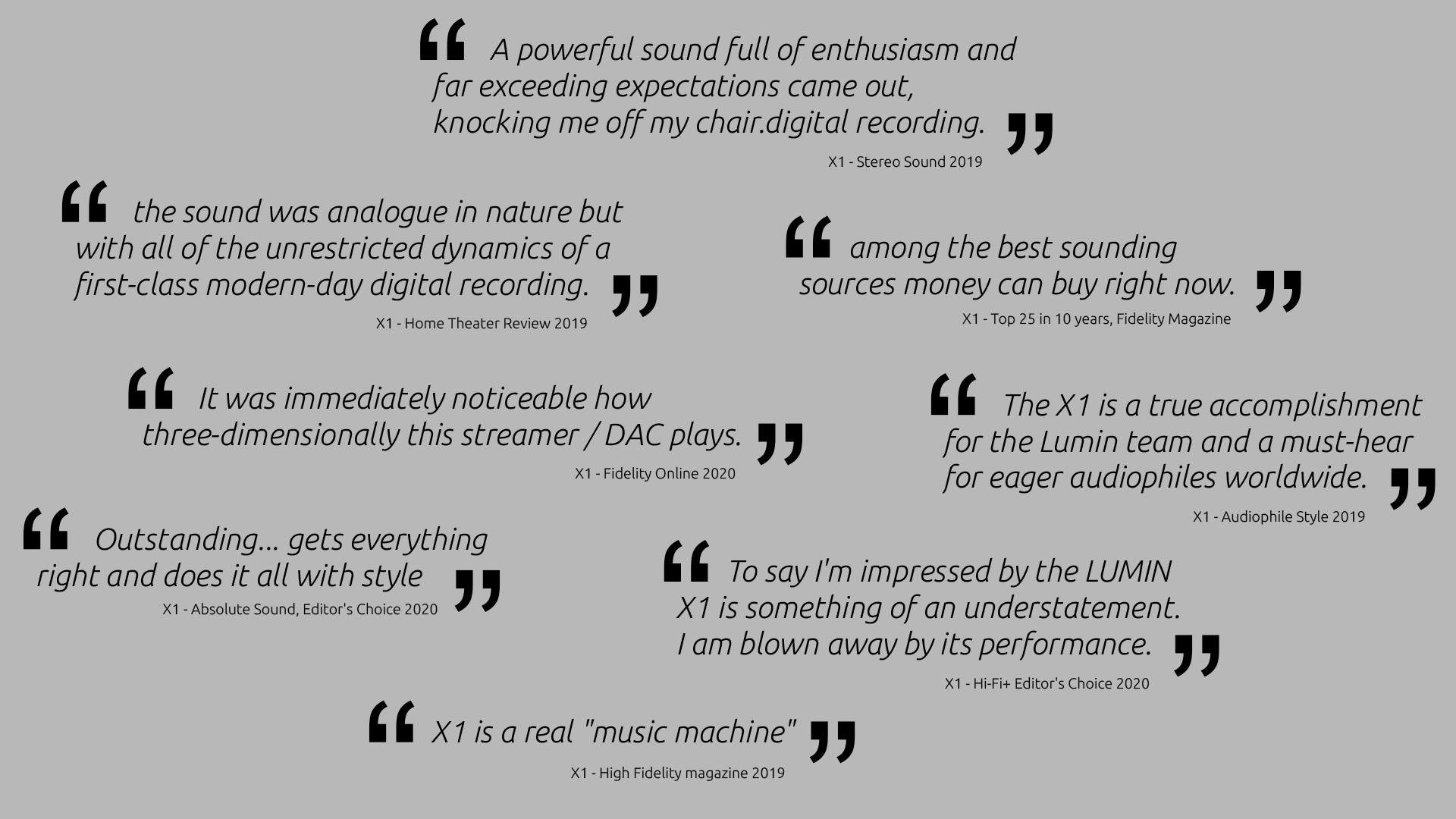 X1 review quotes